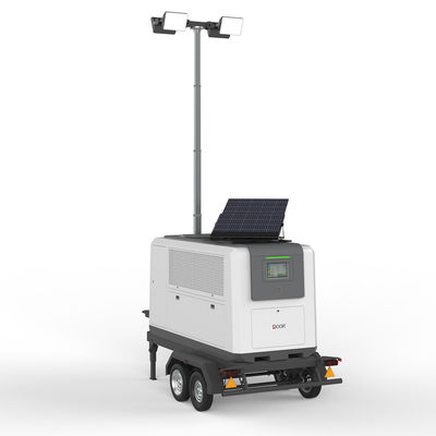 Dobra cena. 4KW Mobilna wieża świetlna 150000LM IP54 Przenośny generator wieża świetlna w Internecie